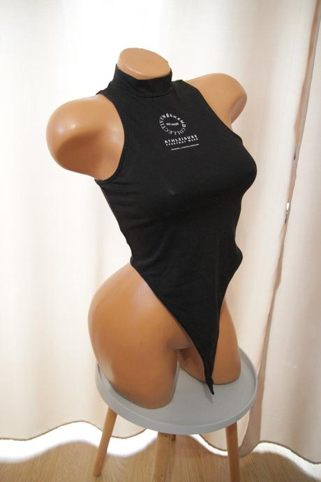 Čierny body top asos, s, s