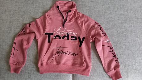 Mikina crop top, 116