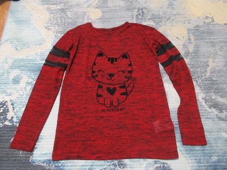 Príjemné mačičkové tričko, takko,152