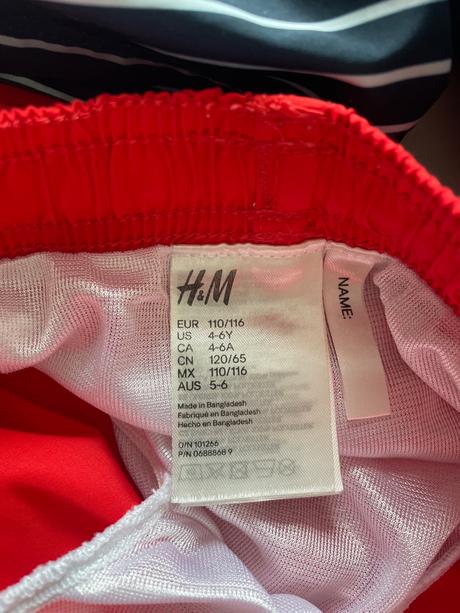 Kraťasy 2ks, h&m,110