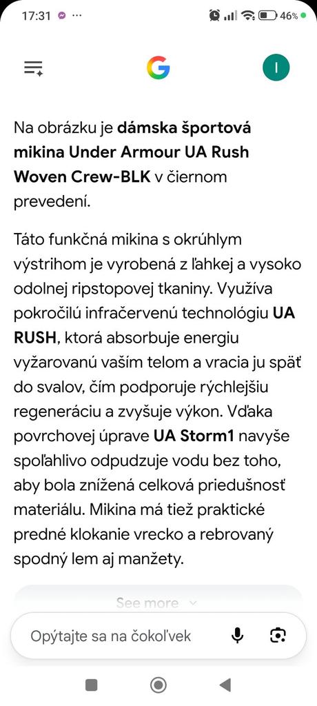 Dámska mikina, under armour,m