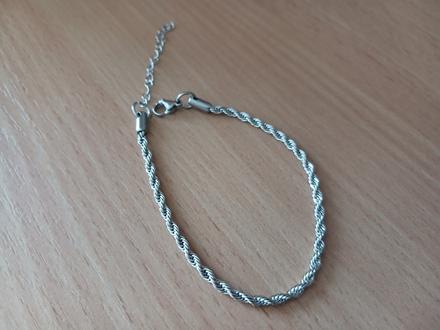 Dámsky oceľový náramok - dĺžka 19 + 5 cm,