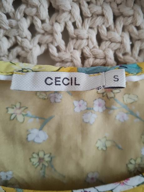 Žltá blúzka cecil, s