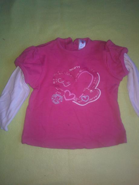 Ruzove tricko so srdieckom, baby club,80