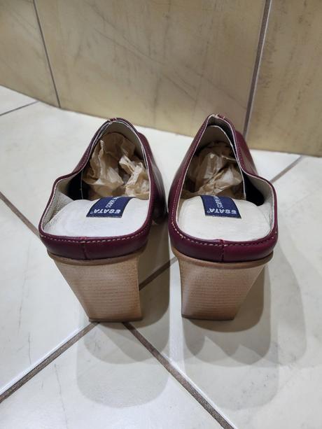 Kožené trendy mules, 38