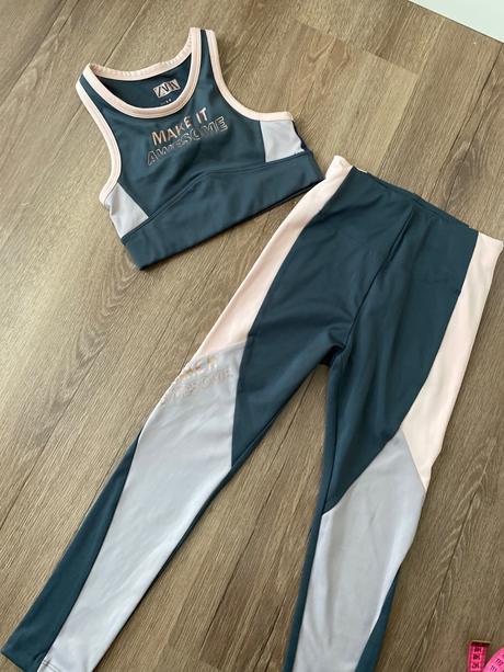 Športové leginy a top, zara,128