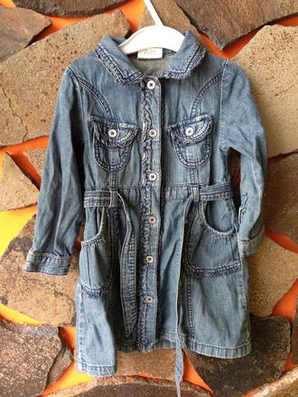 Riflové šaty/ kabátik, next,92