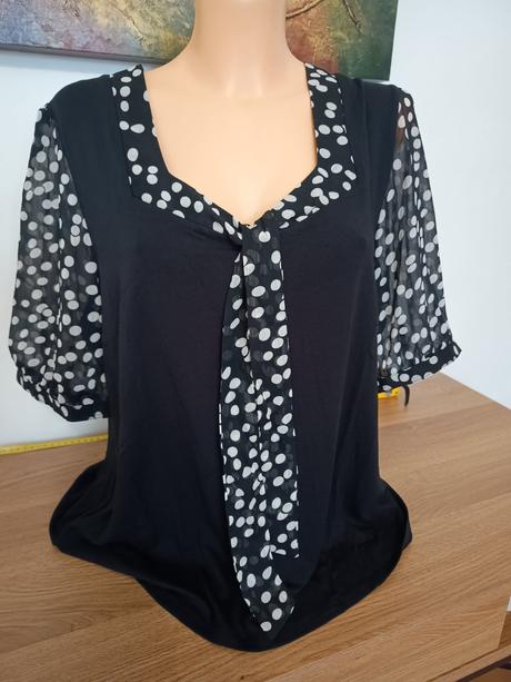 Blúzka s viazaním, xxl