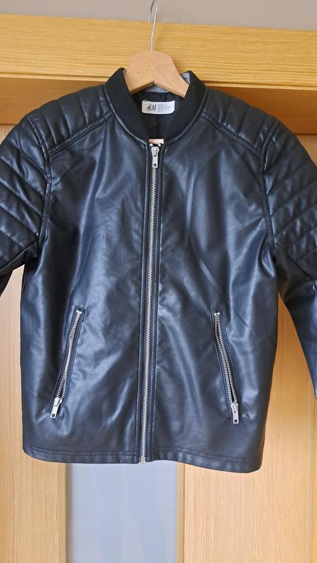 Kožená bunda, h&m,152