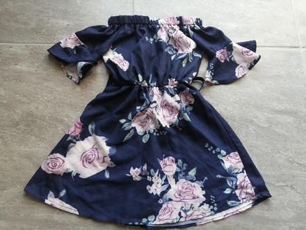Kvetované ľahké šaty v86-92, 1r., 86