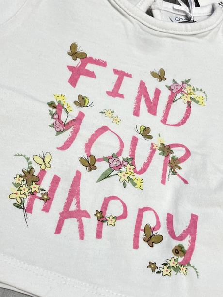 Dievčenské biele tričko s tylom overkids (62-68), 62 / 68