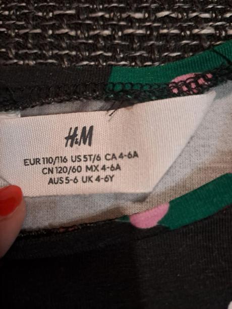 Vianočné tričko, h&m,110