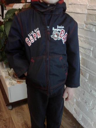 Bundička - modro červená, palomino,110