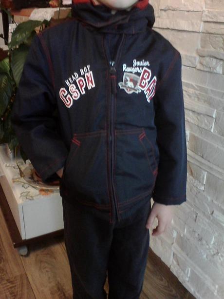 Bundička - modro červená, palomino,110