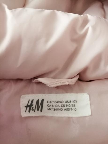 Vesticka pre dievčatka ruzova h&m vel. 134-140, h&m,134