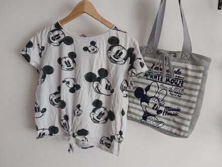 Tricko + taška mickey mouse, disney,m