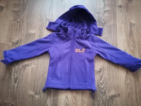 Fialová softshelova bundička - 104, 104