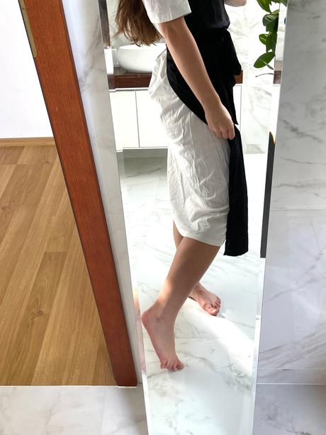 Zara minimalistické čierno-biele šaty effortless, zara,s