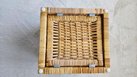 Ratanovy košík z ikea, 25x23x23 cm,