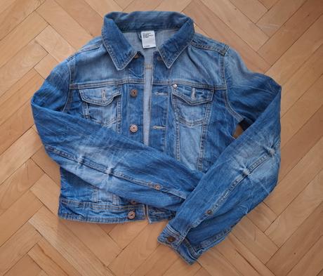 Rifľová bunda h&m (36), h&m,36
