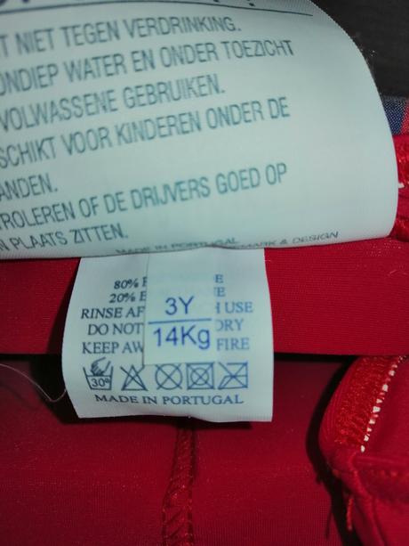 Detské plavky s polystyrénom, 98