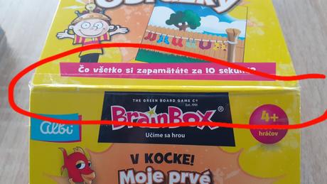 Brainbox v kocke - moje prvé obrázky - spol.hra 4+, 