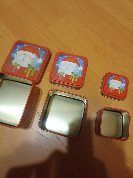 Plechové dozicky na vianoce, 