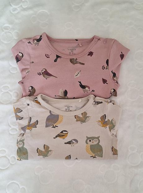 Lindex 2 ks body vtáčiky 80, lindex,80