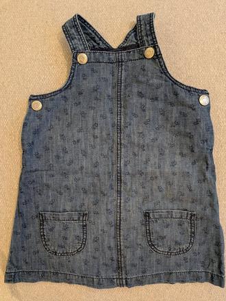 Riflové šaty, h&m,86