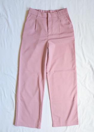 Ružové elegantné nohavice, h&m,xs