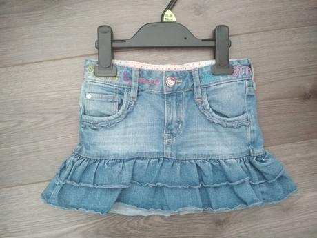 Riflová sukňa hello kitty, h&m,104