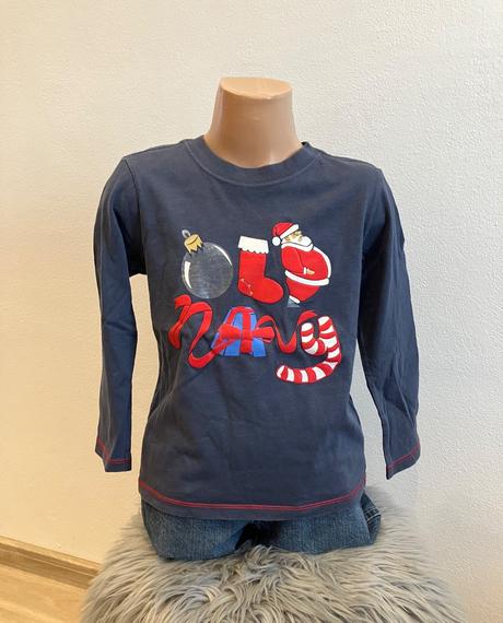 Chlapčenské vianočné tričko santa claus (5r.), old navy,110