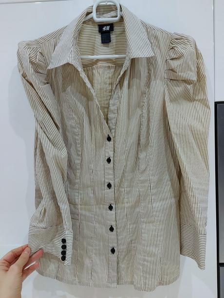 Košeľa s prúžkami h&m, h&m,36