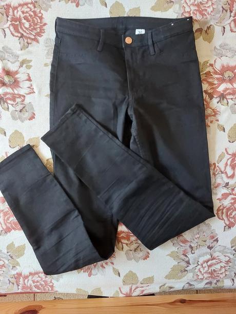 Dievčenské elastické rifle, denim,152