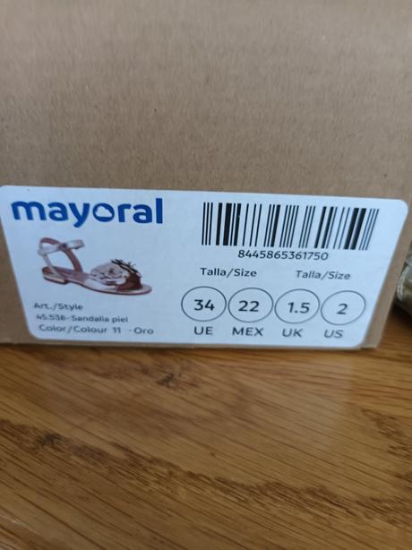 Dievčenské sandále, mayoral,34