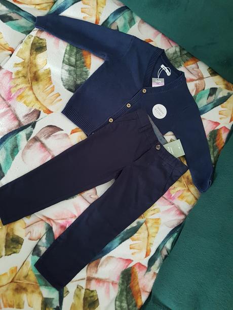Nohavice a svetrík, h&m,98