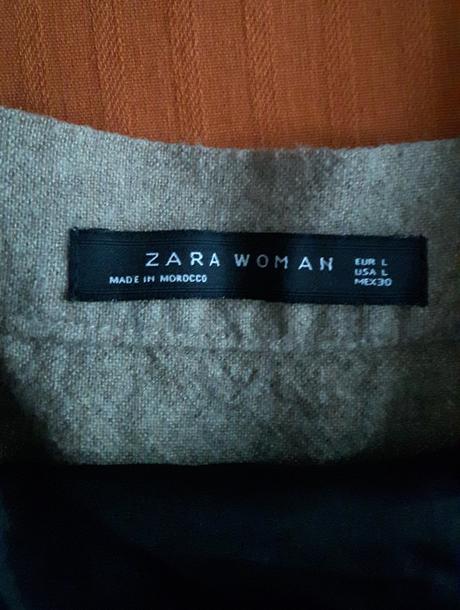 Hrubšia šatová sukňa na traky "zara", zara,l