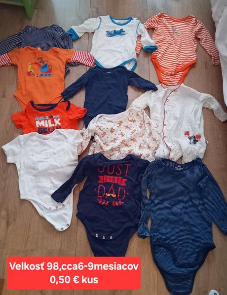 Predám zachovalé oblečenie pre deti od 2.m-6.r,
