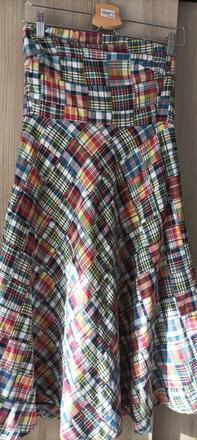 Korzetové patchwork saty, s