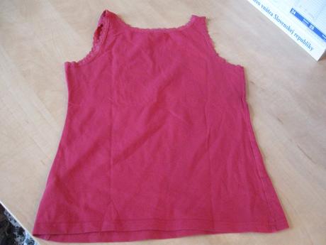 Cyklámenové tielko s mašľou, 152/158, 152