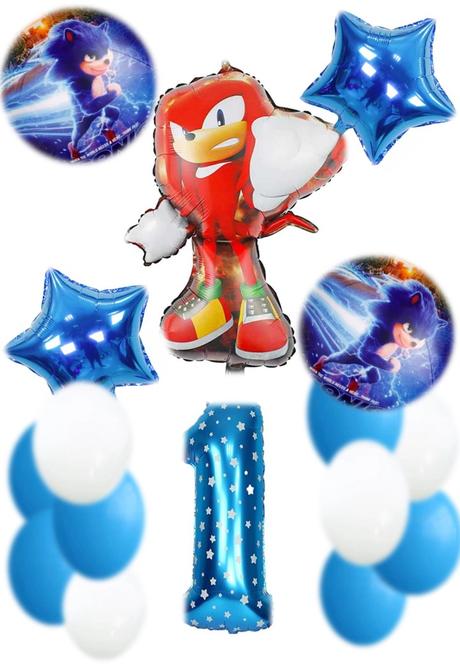 Balóny ježko sonic /červený knuckles- až 16 kusov, 