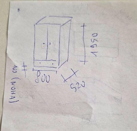 Komoda s prebalovacim pultom a skrina,