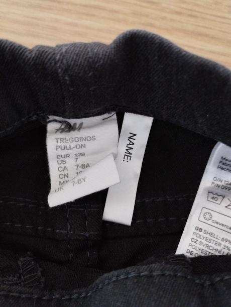 Dievčenské nohavice, h&m,128