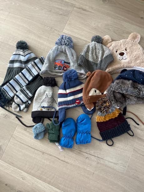 Čiapky, rukavice, suprava, nakrcnik 80-92, 80