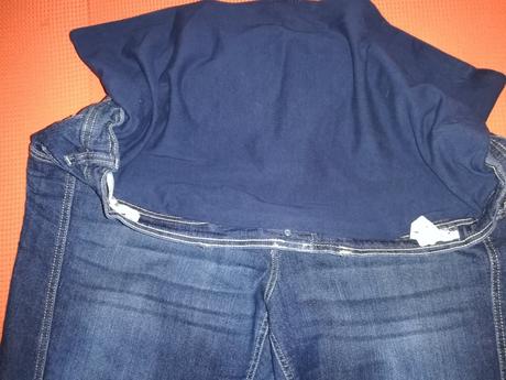 Materské pohodlné džínsy, 7/8 rovné, bonprix,52