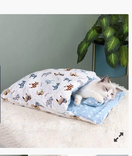 Postel - spací vak pre mačky,