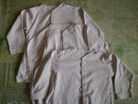 3 ks biele overaly, m, 92 cm, 92