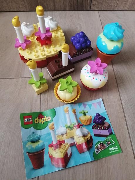 Lego duplo 10862 10850 moja prvá oslava a torta,
