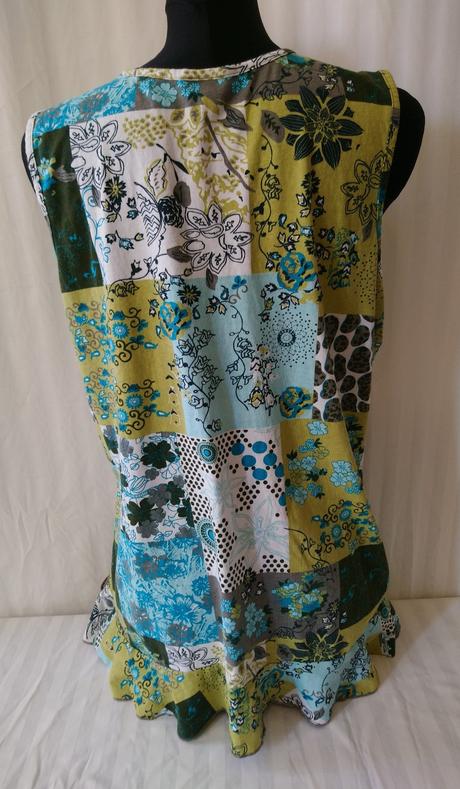 Dámsky top s farebným vzorom, india, xl