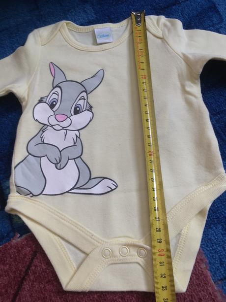 Bavlnené body so zajačikom 0-3 mesiacov, disney,62